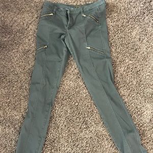 Olive colored jeans